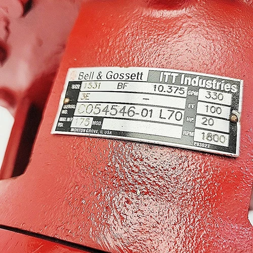 Bell & Gossett Series 1531 3E BF Centrifugal Pump 3x4x10.375 — product image 13 of 16