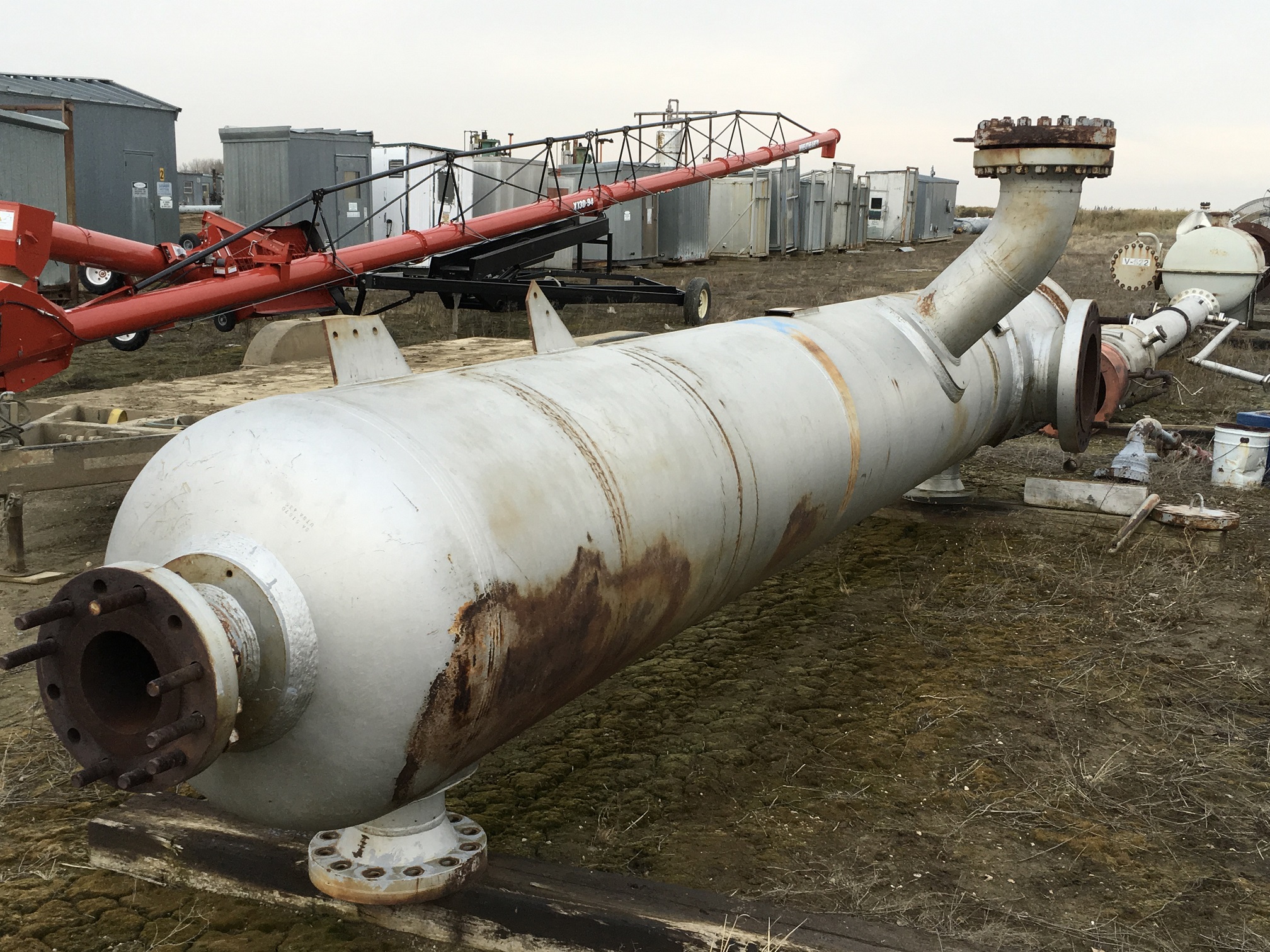 E.A. Kutryk Industries 36" x 20'6" Sweetening Vessel with Sparger Bar, Serial 3488-2