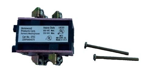 Homewood Products OT1C Auxiliary Contact Block 2-NO 2-NC — product image 3 of 6