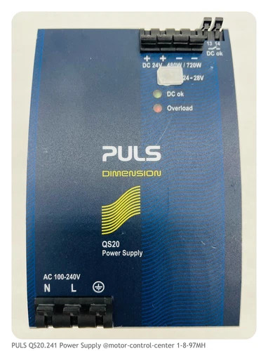 PULS DIMENSION QS20.241 480W 24V 20A DIN Rail Power Supply — product image 7 of 7