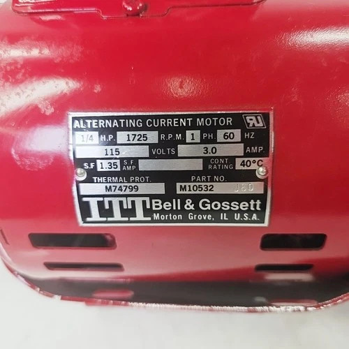 Bell & Gossett 2-1/2 Booster Pump with 1/4 HP Motor M10532-J80 — product image 3 of 6