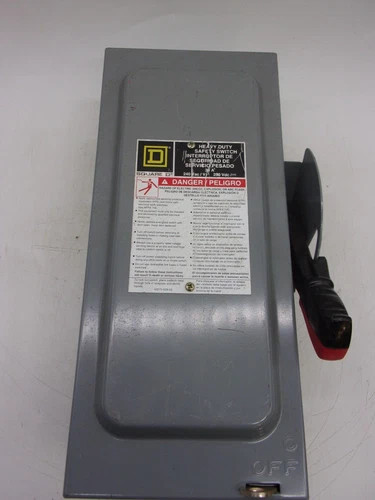 Square D H321N Heavy Duty Safety Switch, 30A, 3P, Fusible, 240V, NEMA 1 — product image 5 of 8