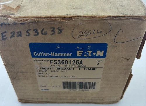 Cutler-Hammer FS360125A F Frame Circuit Breaker — primary product image