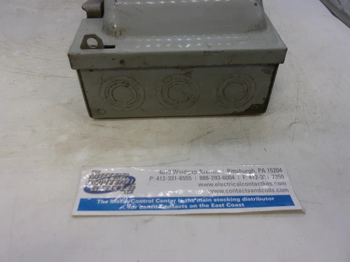 ITE F351 Heavy Duty Fusible Safety Switch, 30A, 600V, 3-Pole, NEMA 1 — product image 7 of 8