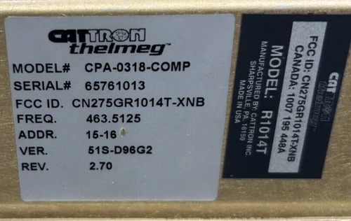 Cattron-Theimeg CPA-0318-COMP Multi Processor Receiver/Decoder Chassis Goldbox — product image 7 of 11
