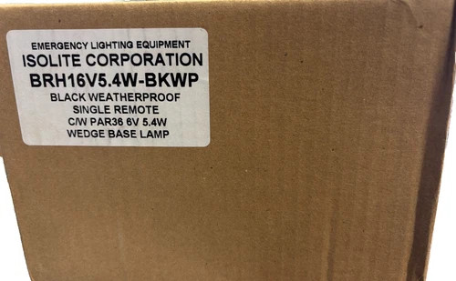 Isolite BRH16V5.4W-BKWP Black Weatherproof Single Remote Lamp — product image 2 of 2