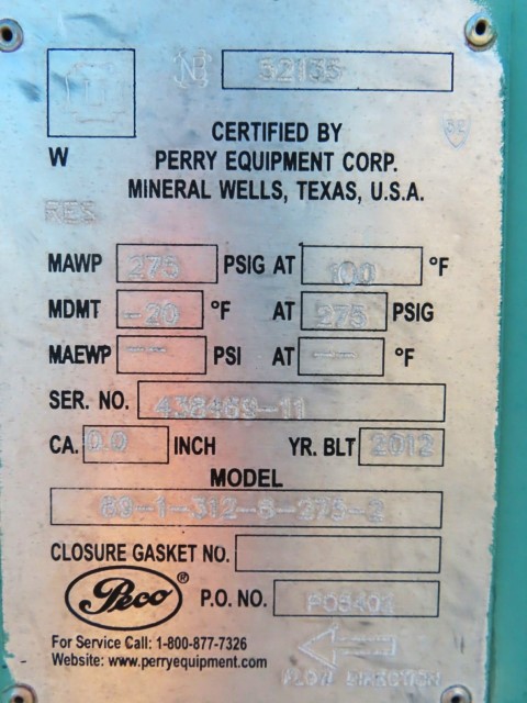 PECO Series 89 Vertical Gas Coalescing Filter 6-3/4" x 4' 275# — product image 4 of 9
