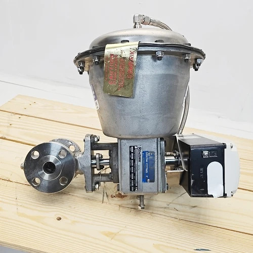 Dezurik 1" VPB Actuated V-Port Ball Valve 9687400R001 with ABB Position Master EDP300