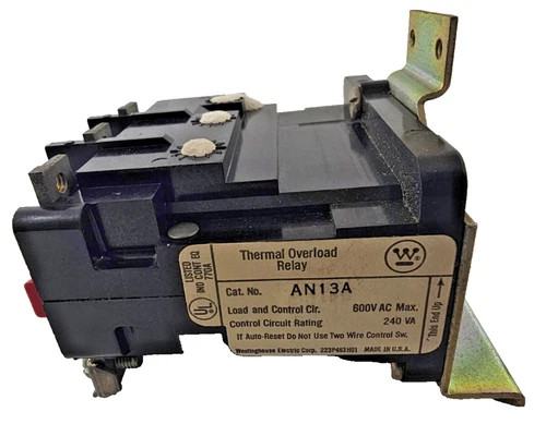 Westinghouse AN13A Thermal Overload Relay 3-Pole 600V AC — primary product image