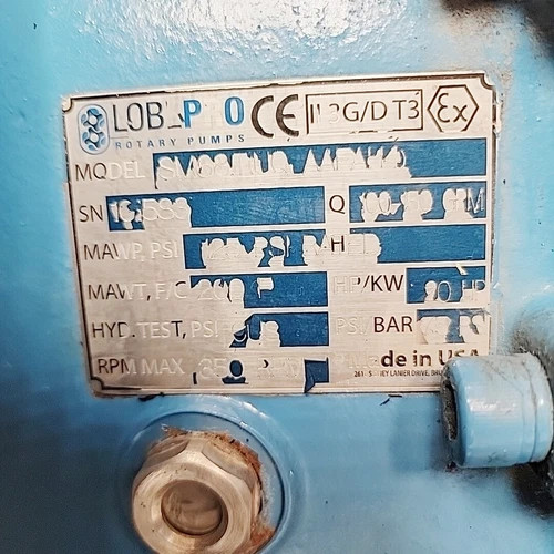 LobePro SM68T Positive Displacement Rotary Lobe Sludge Pump — product image 15 of 19
