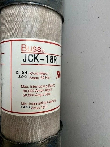 Bussmann JCK-18R 390 Amp Medium Voltage Fuse — product image 2 of 4