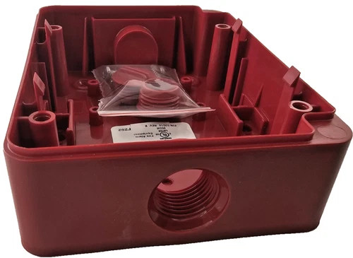 System Sensor SB-I/O Indoor/Outdoor Surface Mount Backbox, Red — product image 4 of 6