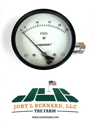 Ashcroft 1131 Differential Pressure Gauge 0-25 PSID 3000 PSI SST