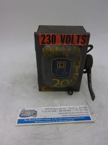 Square D 45251 30 Amp 240 Volt Fusible Disconnect Switch 2 Pole — primary product image