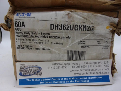 Eaton Heavy Duty Safety Switch DH362UGKN2G — product image 8 of 9
