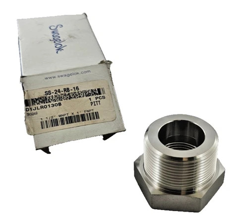 Swagelok Stainless Steel Reducing Bushing SS-24-RB-16, 1-1/2 in. MNPT x 1 in. FNPT — product image 3 of 3