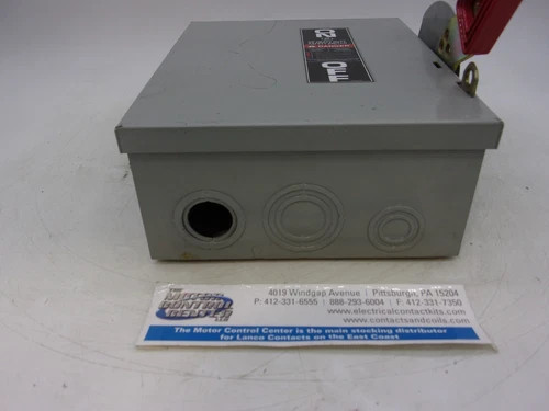 GE THN3361 General Duty Safety Switch 30A 600V 3P Non-Fusible NEMA 1 — product image 5 of 8