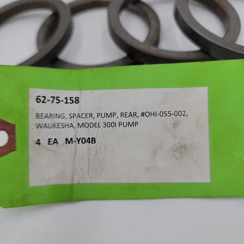Waukesha Rear Bearing Spacer OHI-055-002 for Model 300 Pump (Set of 4) — product image 2 of 8
