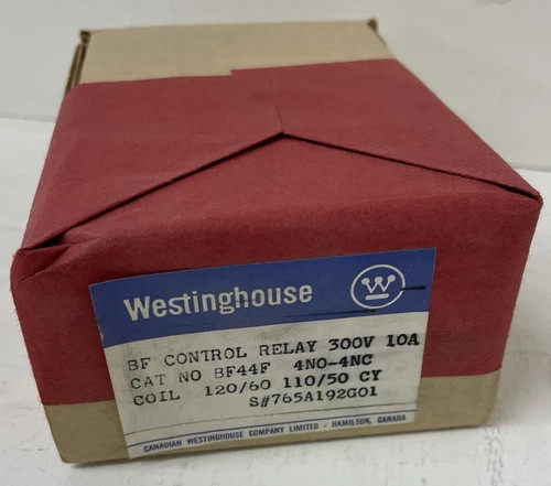 Westinghouse BF44F Control Relay 4NO-4NC 300V 10A — primary product image