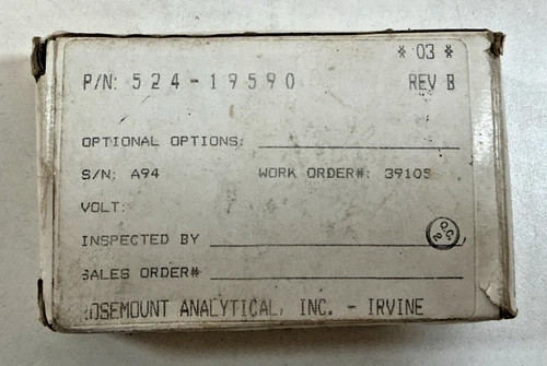 Rosemount Analytical Thermo-Compensator 524-19590 — product image 6 of 6