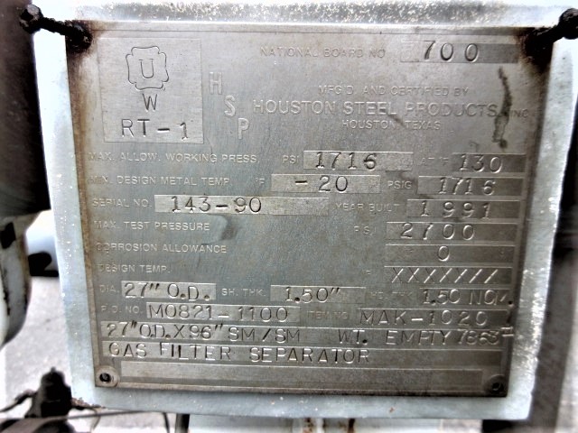 Dickson Welding Horizontal Air Receiver Tank 48in x 40ft — product image 7 of 13