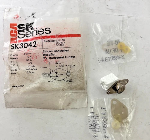 RCA SK3042 Silicon Controlled Rectifier (SCR) for TV Horizontal Output — product image 2 of 3