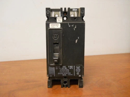 Westinghouse FB2150 150A 2-Pole 600V Molded Case Circuit Breaker — primary product image