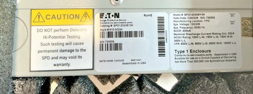 Eaton SPD120208Y3K Surge Protective Device — product image 6 of 7