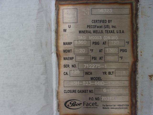 PECO Facet Horizontal Gas Scrubber 95H-823-66ID-1360-CT — product image 6 of 10