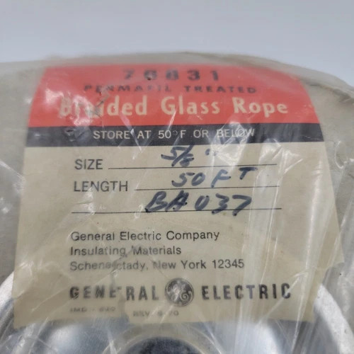 General Electric Permafil Treated Braided Glass Rope 76831, 5/8" x 50' — product image 2 of 4