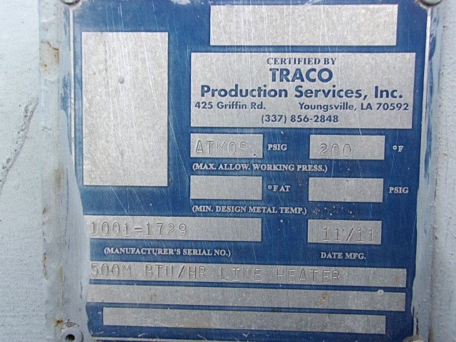 Traco 500M BTU/HR Line Heater 30" x 10' — product image 4 of 11
