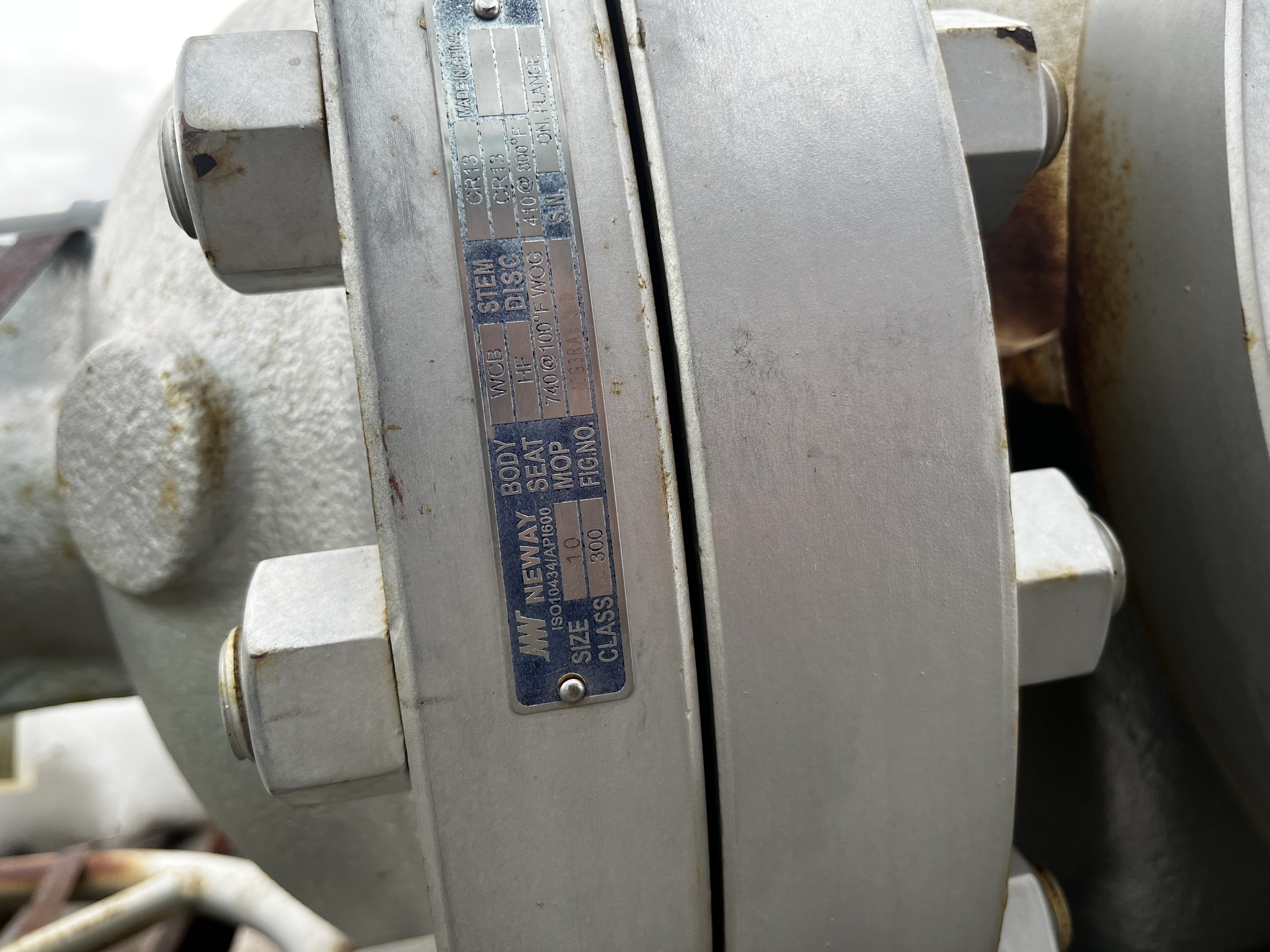 Neway 10 Inch Class 300 Cast Steel Gate Valve — product image 2 of 4