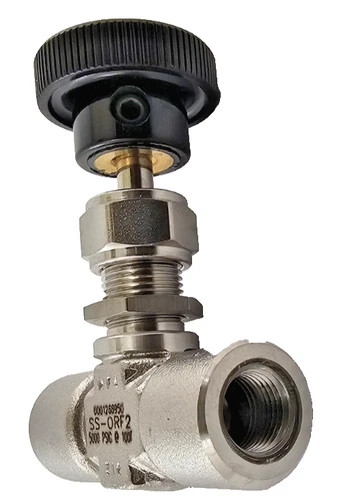 Swagelok SS-ORF2 Integral Bonnet Needle Valve, 1/8 in. O-Ring Face Seal, 316 Stainless Steel — product image 3 of 4