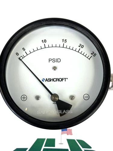 Ashcroft 1131 Differential Pressure Gauge 0-25 PSID 3000 PSI SST — product image 2 of 14